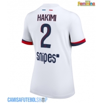 Camisa de time de futebol Paris Saint-Germain Achraf Hakimi #2 Replicas 2º Equipamento Feminina 2025-26 Manga Curta